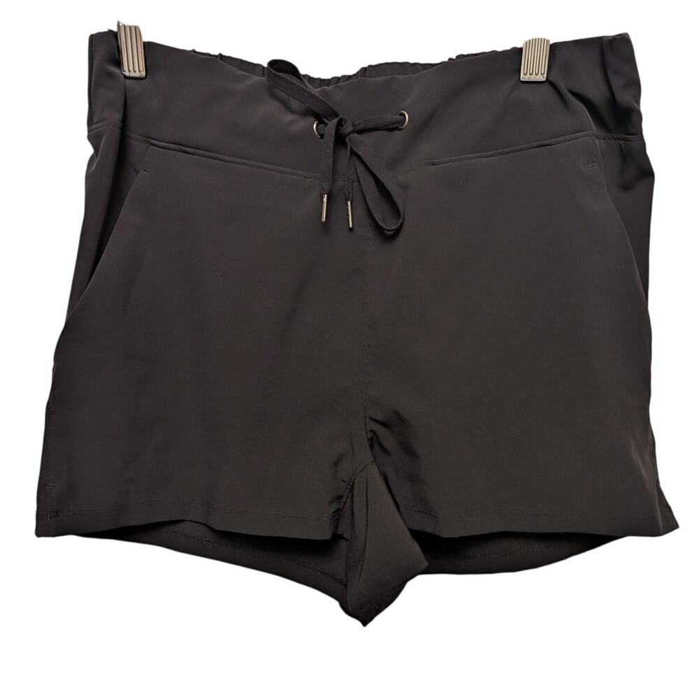 Varley Drawstring Croft Short Black Stretch Athleisure Elastic Waist Lightweight